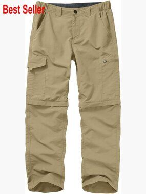 Convertible Hiking Pants Quick Dry Lightweight Zip Off Cargo